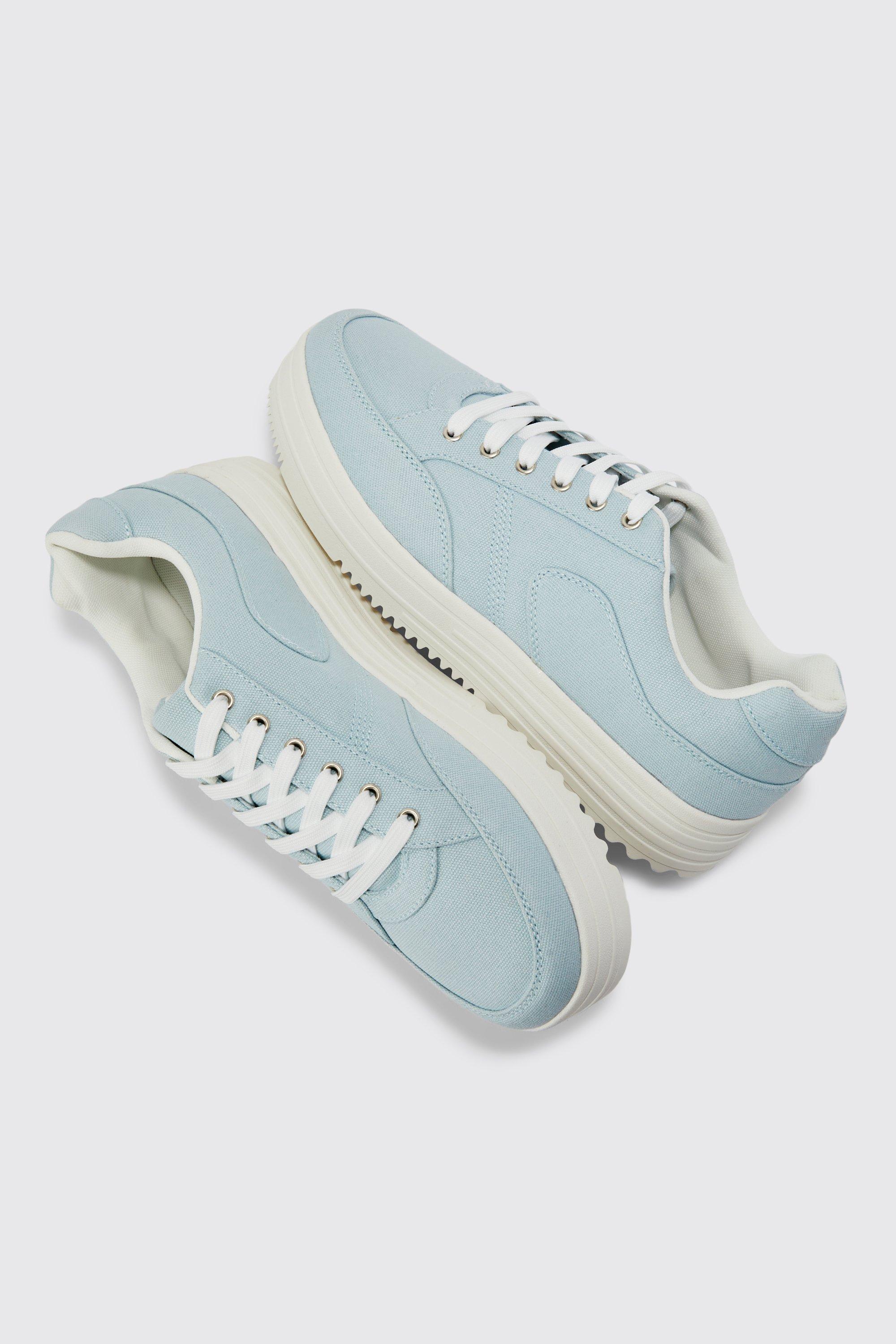 Bright store blue trainers